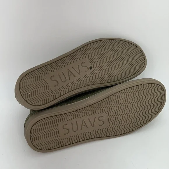SUAVS Shoes Womens Size 9 Zilker Olive Green Knit High Top Lightweight Sneakers - Picture 6 of 15